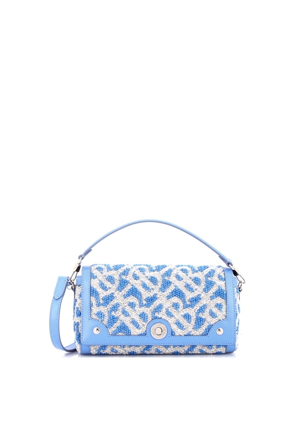 Pre-Owned TB Note Top Handle Bag Sequin Embellished Fabric By Rebag