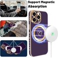 thumbnail image 2 of Magnetic Case for iPhone 13 Pro Max Phone Case for Women, Cute Love Heart Soft Magsafe Case, Raised Full Camera Lens Protection for iPhone 13 Pro Max Phone Case Magsafe (6.7")- Purple, 2 of 14