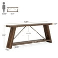 thumbnail image 3 of Tribesigns 70.9" Extra Long Sofa Table, Wood Console Table Behind Couch for Living Room, Dark Walnut, 3 of 7