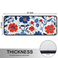 thumbnail image 5 of Kitchen Rugs Sets Of 2,Pioneer Flower Floral Print Pattern Anti Fatigue Kitchen Mat Rugs Non Slip Washable,Decorative Kitchen Floor Mats for Kitchen,Sink,Laundry,17"x47"+17"x47", 5 of 5