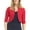 Red, variant on ZIYIXIN Women Shrug Open Front Bolero Cardigan Long Sleeve Cropped Sweater Jacket Plus Size Red 2XL