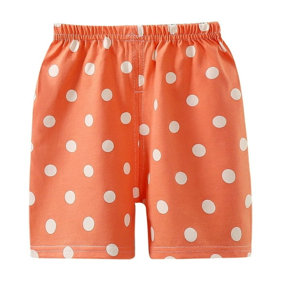 WRKEKC Casual Shorts for Girls, Girls Summer Shorts, Girls' Summer Cute Print Elastic Waist Breathable Lightweight Shorts