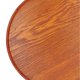 thumbnail image 3 of Plateau de service rond en bois, durable, simple et élégant, large application, surface brillante, structure stable, plateau en bois de 24 cm, 3 of 4