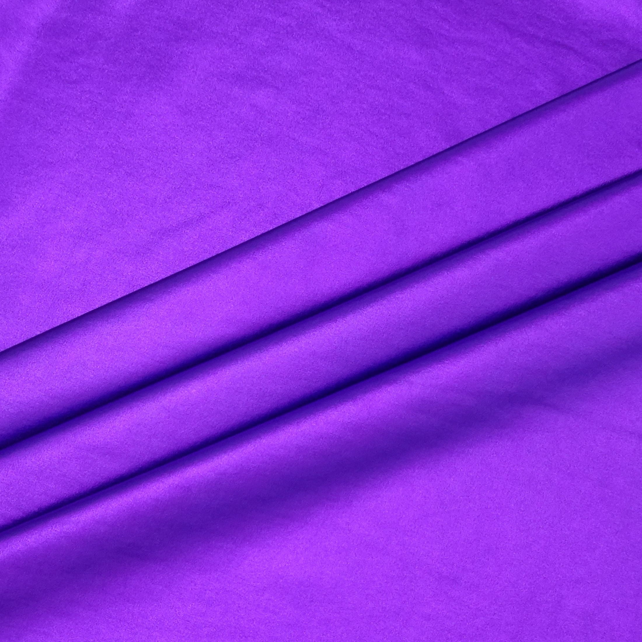 Hello Hobby 54” x 72” 95% polyester 5% spandex dancewear foil knit 2 yard precut fabric, Purple, 54" wide for sewing & crafting