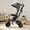 Gray, variant on Topcobe 4-in-1 Baby Trike Kids Tricycle with Removable Canopy and Adjustable Push Handle, Toddler Stroller, Baby Wagon-Pink