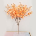 thumbnail image 3 of Eucalyptus Branches Decorations Fake Fall Flowers 47cm Elegant Warm Colors Artificial Greenery Lysimachia Plant, 3 of 14