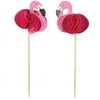 Flamingo Cupcake Picks - Party Supplies - 1 pack of 24