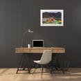 thumbnail image 3 of Su, Keren 14x11 White Modern Wood Framed Museum Art Print Titled - Prayer flags on Tibetan Plateau with Tanggula Mountain-Namtso-Lake Nam-Tibet-China, 3 of 4