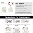 thumbnail image 2 of Kiven H Track Pendant Lightning, 1 Light Modern H Track Lighting Iron Pendant Lights with Iron Shade,E26 Socket(Bulb Not Included), 2 of 7