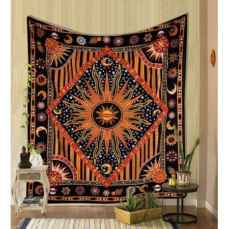 Indian Tapestry Bohemian Psychedelic Wall Art Décor