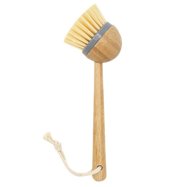 Cepillo para lavar platos Ndcxsfigh de bambú mango largo para utensilios de cocina al aire libre