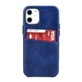 thumbnail image 4 of Dockem iPhone 12 mini Exec M2 Wallet Case; Built-in Metal Plate, 1 Card Slot, Navy Blue, 4 of 9