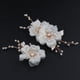 thumbnail image 4 of Pinza de pelo nupcial Sunnimix Boda perla flor, 4 of 8
