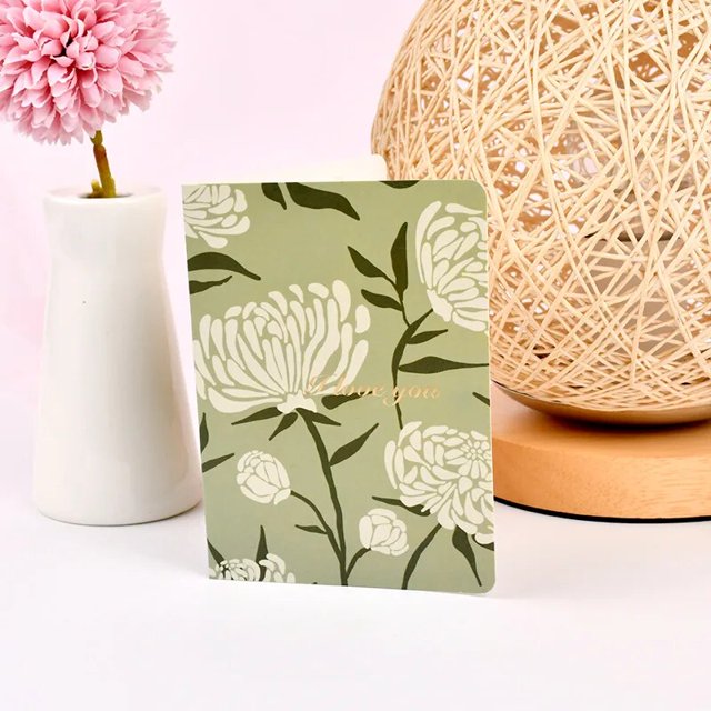 Tarjetas de Felicitación de vacaciones en relieve dorado, estilo clásico, acuarela Floral, pequeñas tarjetas de cumpleaños, carta de papel postal, 17x11,5 cm
