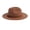 Khaki, variant on Wide Brim Fedora Panama Hat for Women Men Western Rancher Suede Hat with Belt Buckle - Camel