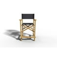 thumbnail image 2 of Curated Maison Directeur Teak Outdoor Counter Height Armchair in Black, 2 of 5