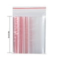 thumbnail image 2 of Unids/paquete de 100 bolsas con cierre de cremallera, bolsa de plástico transparente autosellante, paquete de almacenamiento de alimentos, bolsa Almacenamiento y organización del hogar 6x8cm Naiovety HA5328-03B, 2 of 6