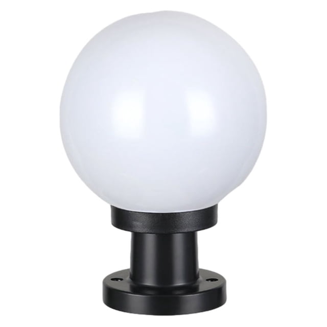 Yuarrent El plástico agrega un toque de elegancia al área exterior con una linterna esférica de pilar con forma de globo a prueba de agua Decoración del hogar
