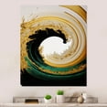 thumbnail image 2 of Designart Gold Watercolor Liquid Art Canvas Wall Art, 2 of 5