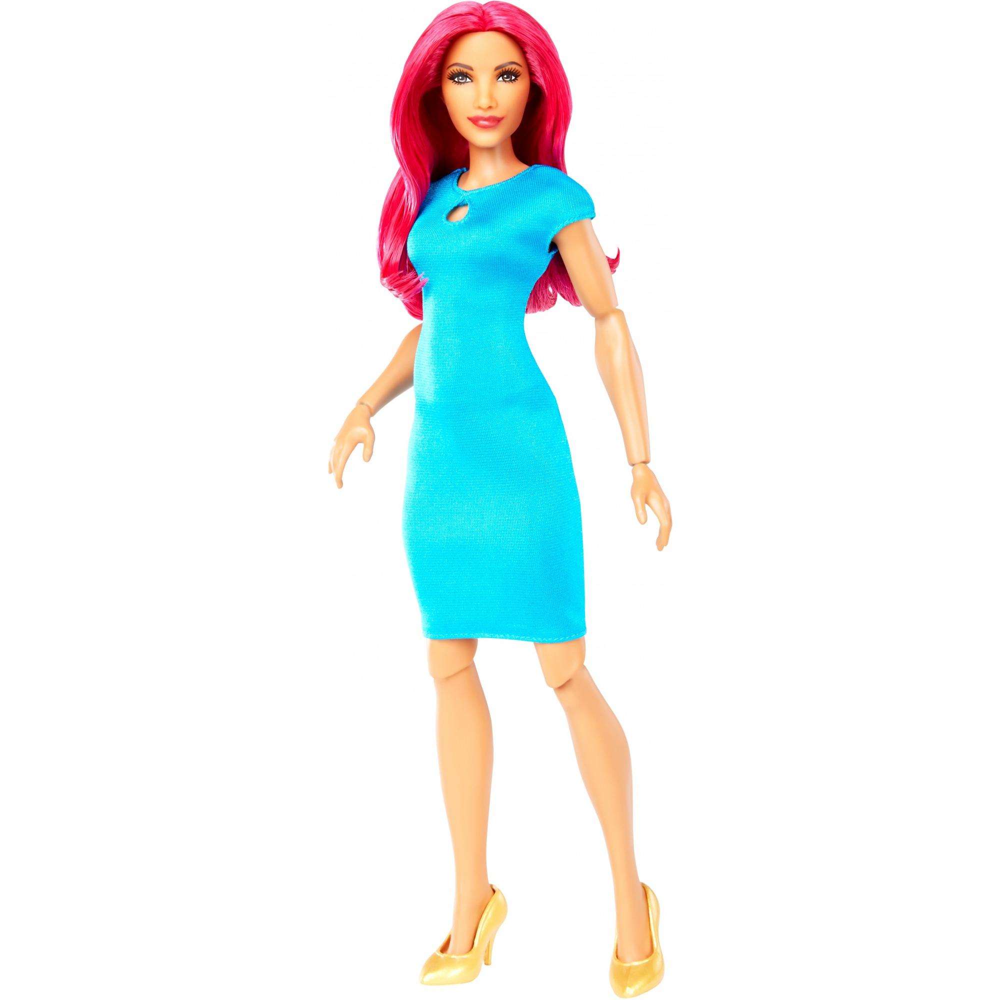WWE Superstars Sasha Banks Fashion Doll Action Figure 30cm - Con 2 Abiti E 2 Paia Di Scarpe, Multipli Punti Di Articolazione, Giocattolo Da Collezione
