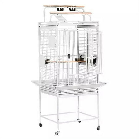 King Cages 8002422 Playpen Bird Cage. (White.)