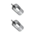 thumbnail image 3 of Youkk Powerful 37GB-3530 12V DC High Electric Gear Box Motor Replacement DIY Silver 111RPM 2Set, 3 of 6