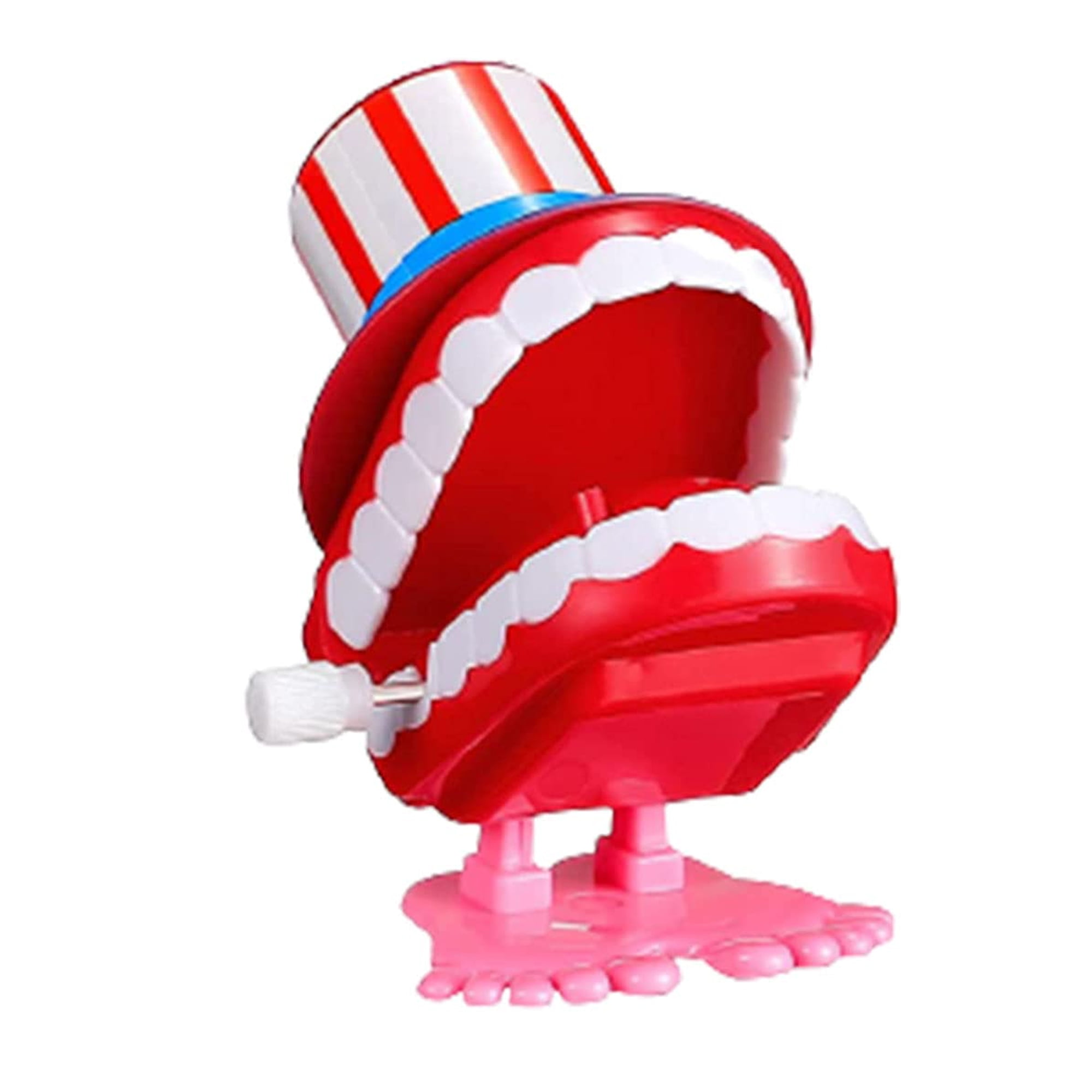 Christmas Walking Chattering Teeth Model Wind Up Toy Mini Funny Clockwork Toy 