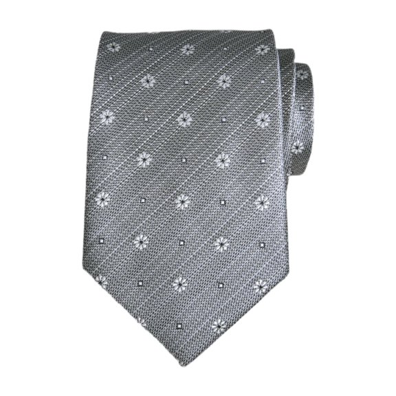Wxqbjtam Men Floral Tie 57inch Length Costume Accessories Woven Neck Tie for Prom Working Grey