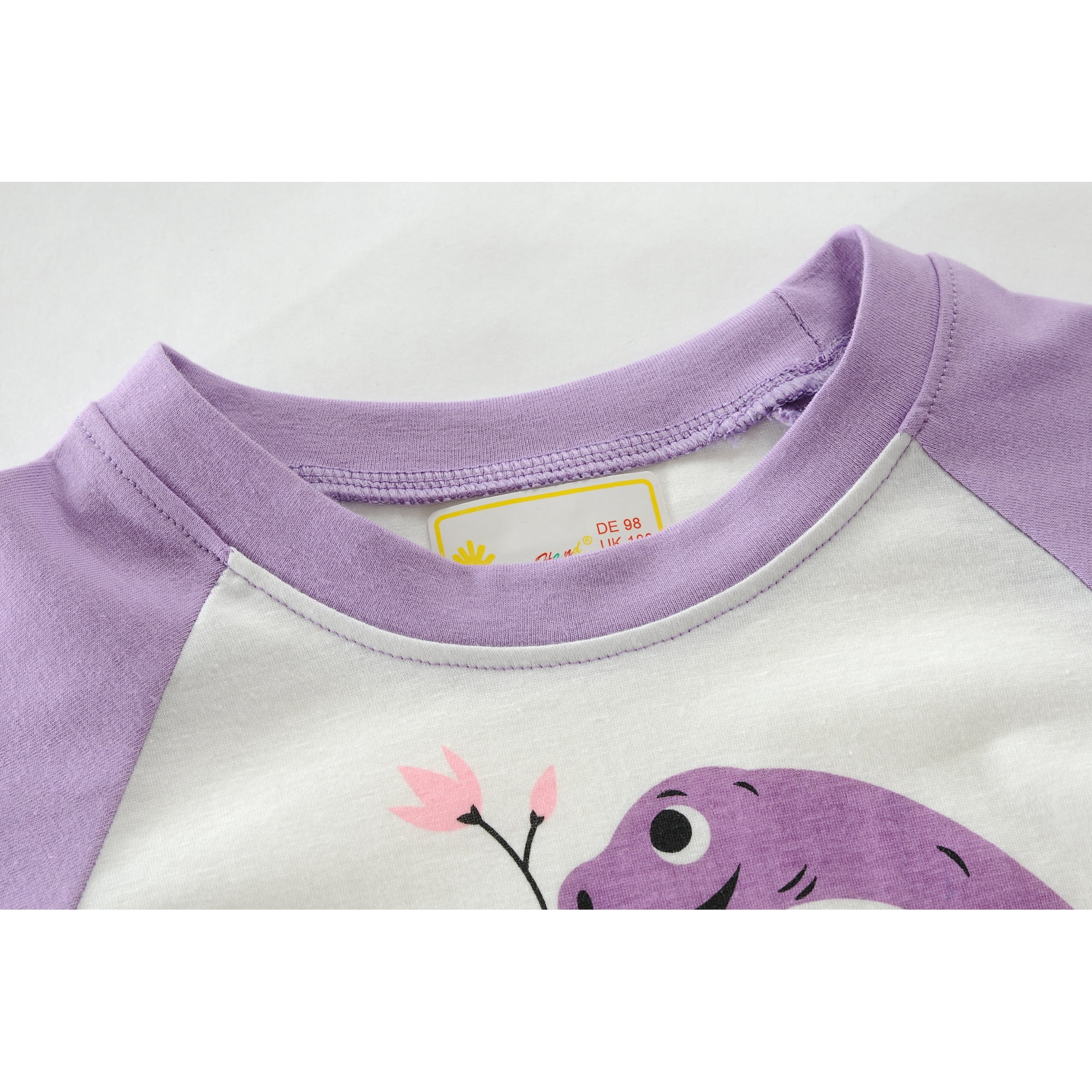 Little Hand Toddler Girls Pajamas Dinosaur Long Sleeve Sleepwear 2t Purple