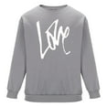 thumbnail image 4 of Amzcrzy Sudadera Para Hombre, Con Estampado De Corazones, Informal, De Manga Larga Y Cuello Redondo, Con Capucha, Color Gris, Xl, 4 of 6