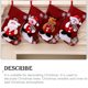 thumbnail image 4 of Wosthever Rejilla Medias navideñas Embalaje de regalo Dulces Frutas Titular Santa Claus Elk Goodie Bag Colgante Tamaño mediano Party Mall Kits de decoración para fiestas Alce Wosthever HA069611-03, 4 of 6