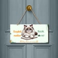 thumbnail image 2 of Ragdoll Mother Book Lover Living That Cat Mom Life Happy Mother's Day Landscape Wood Sign Cat Lover Kitten Owner Gifts Idea Hanging Wall Home Decor - 03004, 2 of 5