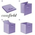 thumbnail image 6 of Casafield Set of 6 Fabric Storage Cube Bins, Lavender Purple - 11" Collapsible Foldable Cloth Baskets for Shelves and Cubby Organizers, 6 of 7