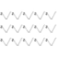 thumbnail image 1 of Unique Bargains 15pcs Single Button Kayak Paddle Snap Spring Clip 47mmx5.8mm V Shaped Hollow Lift Telescopic Locking Pole Clips, 1 of 5