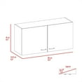 thumbnail image 6 of Cterwk Wall Cabinet, 2 Shelves, Double Door, Light Gray, 6 of 7