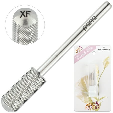 

Pana 3/32 Smooth Top Small Barrel Carbide Nail Drill Bit - For Electric Dremel Drill Machine (Silver Fine Grit )