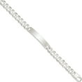 thumbnail image 3 of Sterling Silver Curb Link Id Bracelet (8.5 X 9) Made In Italy qid200-8.5, 3 of 6