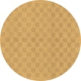 thumbnail image 1 of Ahgly Company Indoor Round Checkered Brown Modern Area Rugs, 8' Round, 1 of 4