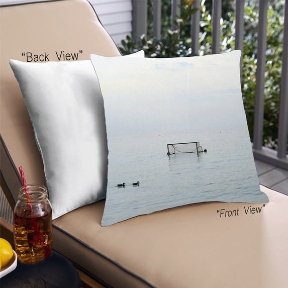 Ahgly Company Sports Waterpolo Outdoor Throw Pillow, 18 inch by 18 inch