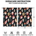 thumbnail image 2 of Sushi (36)_17 Curtains-blackout Curtains Bedroom Decor Living Room Darkening Grommet Window Drapes 2 Panels Set 42"x 54", 2 of 2