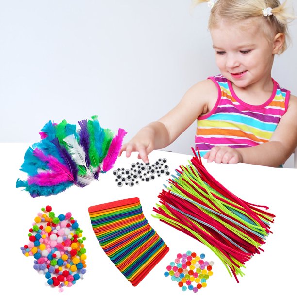Gwong Juguete Tubería artesanal Varios colores imaginación colorido tubo limpiador artesanía conjunto con tutorial de bricolaje para niño Gwong 30008708