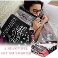 thumbnail image 2 of Gifts for Daughter Blanket from Mom Dad - Daughter Mothers Day Christmas Birthday Gift Adult - Ultra Soft Plush Throw Present Ideas for Bedding Sofa - 60"x50", 2 of 6