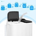 thumbnail image 6 of SOLAURA 16 LBS Portable Washing Machine, Mini Washer and Dryer Combo, Semi-Automatic Twin Tub Washer with Drain Pump for Dorms, Apartments, RVs (Black), 6 of 9