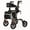 Grey, variant on Walkers for Seniors, Rollator Walker with Seat, 350 lb Weight Capacity, 18" Big Seat, 8" All-Terrain Wheels, 6-Level Adjustable Height, Lightweight Aluminum Frame Rollator Walkers for Seniors (RED)