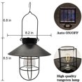 thumbnail image 2 of Linterna solar colgante con gancho, luz solar led vintage con wa, 2 of 5