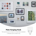 thumbnail image 3 of UPGRATOR 100Pcs Invisible Plate Hanger Wall Plate Hook Transparent Plastic for Home, 3 of 6