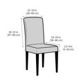 thumbnail image 4 of Waterproof Dining Room Chair Cover Stretch Jacquard Parson Chair Slipcover Removable Washable Chair Protector, 4 of 6
