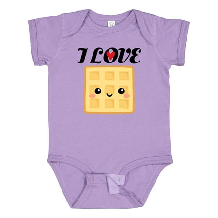 

Inktastic Waffle Lover I Love Waffles Gift Baby Boy or Baby Girl Bodysuit