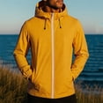 thumbnail image 7 of Men's Waterproof Rain Jacket Outdoor Raincoat Shell Jacket Breathable Jacket for Travel or Daily Wear, 7 of 7