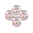 thumbnail image 7 of 15 Inch Round Placemats Set of 4, Spring Gnomes Non Slip Heat Insulation PP Table Mats, Colorful Flowers Watercolor Butterfly Floral Plant Washable Place Mats for Kitchen Dining Party Table Decor, 7 of 7